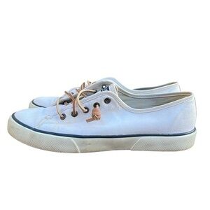 Sperry Women's Pier View Slip On, White, womens size 8.5